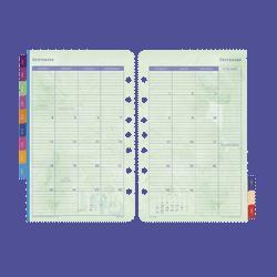 Daytimer/Acco Brands Inc. Calendar Refills,Flavia,2PPM,5-1/2 x8-1/2 ,12 Asst. Colors (DTM09626)
