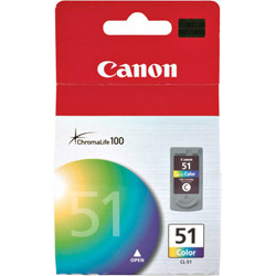 CANON USA - DIGITAL CAMERAS Canon CL-51 FINE Color High-Capacity Cartridge for Canon Photo Printers