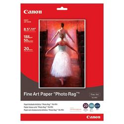 Canon Fine Art Paper Photo Rag - Letter - 8.5 x 11 - 188g/m - 20 x Sheet