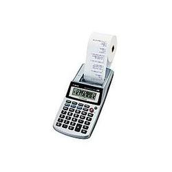 Canon P1-DH V Printing Calculator - 12 Character(s) - LCD - Power Adapter, Battery Powered - Silver