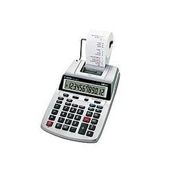 Canon P23-DH V Printing Calculator - 12 Character(s) - LCD - Power Adapter, Battery, Solar Powered - Silver