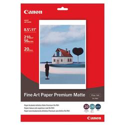 Canon Premium Fine Art Paper - Letter - 8.5 x 11 - Matte - 20 x Sheet