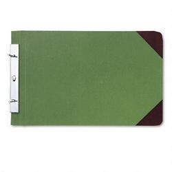 Wilson Jones/Acco Brands Inc. Canvas Sectional Post Binder for 8-1/2 x 14 Sheets, 4-1/4 C. to C., Green/Red (WLJ27832)