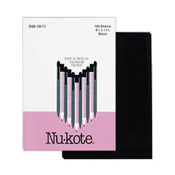 Nu-Kote International Carbon Paper for Handwriting, Black, 100 Sheets per Box (NUKB601011)