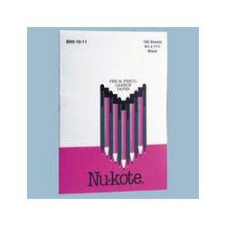 Nu-Kote International Carbon Paper for Handwriting, Black, 100 Sheets per Box (NUKB60101112)