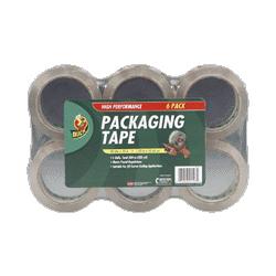 HENKEL CONSUMER ADHESIVES Carton Sealing Tape, 3 Core, 1-7/8 x55 Yds., 6/Pack, Clear (DUCCS556PK)