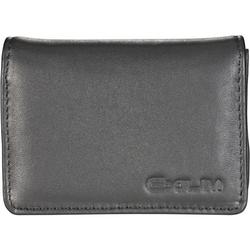 Casio Business Card Holder Style Case - Top Loading - Belt Loop - 2 Pocket - Leather - Black