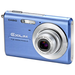 Casio EX-Z75BE 7.2 Megapixel Digital Camera - Blue with 3x Optical Zoom and 2.6 Wide LCD