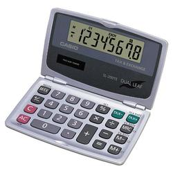 Casio Handheld Foldable Pocket Calculator - 8 Character(s) - LCD - Solar, Battery Powered - 4.7 x 0.25 x 5.5