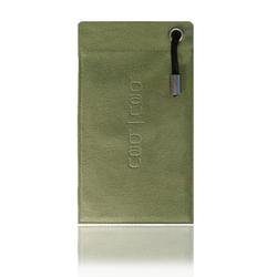 Micro Cell Phone Pouch & Polishing Cloth (Gray)