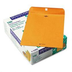 Quality Park Products Clasp Envelopes, Kraft, 28-lb., 9-1/2 x 12-1/2, 100/Box (QUA37893)