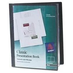 Avery-Dennison Classic Presentation Books, 12 Pages, Black (AVE47674)