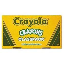 Binney And Smith Inc. Classpack Crayons, Large Size, 50 Each of 8 Assorted Colors, Pack of 400 (BIN528038)