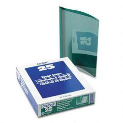 Esselte Pendaflex Corp. Clear Front Report Covers, 2-Prong, Green, Coated Back Cover, 25/Box (ESS58817)