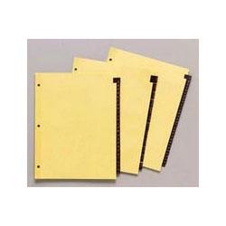 Avery-Dennison Clear Reinforced Red Leather Tab Dividers, Jan.-Dec. Tab Titles, 12 Tabs/Set (AVE11328)