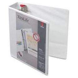 Cardinal Brands Inc. ClearVue™ XtraLife® Slant-D® Presentation Binder, White, 1 Capacity (CRD26300)