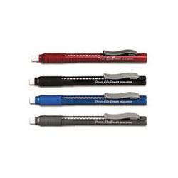 Pentel Of America Clic Eraser® Grip Pencil-Style Eraser, Refillable, Black Barrel (PENZE22A)