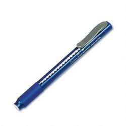 Pentel Of America Clic Eraser® Grip Pencil-Style Eraser, Refillable, Blue Barrel (PENZE22C)