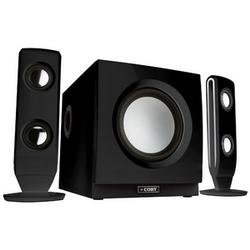 Coby Electronics CSMP77 Multimedia Speaker System - 2.1-channel