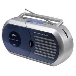 Coby Electronics CX-CD241 Radio / CD Player Boombox - Silver