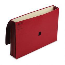 Wilson Jones/Acco Brands Inc. ColorLife® Expanding Wallet, Velcro Gripper® Flap, Legal Size, Red (WLJ7224R)