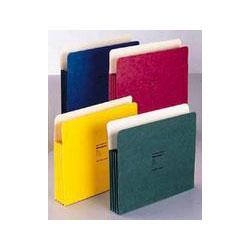 Wilson Jones/Acco Brands Inc. ColorLife® Recyc. File Pockets, Letter Size, 3-1/2 Exp., Red, 25/Box (WLJ64R)