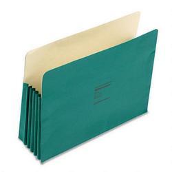 Wilson Jones/Acco Brands Inc. ColorLife® Recyc. File Pockets, Letter Size, 5-1/4 Exp., Green, 10/Box (WLJ66G)