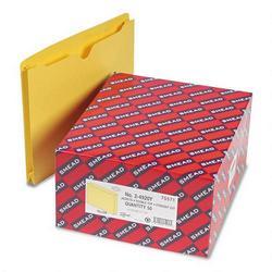 Smead Manufacturing Co. Colored Recycled File Jackets, 2-Ply Tab, 2 Expansion, Letter, Yellow, 50/Bx (SMD75571)