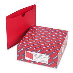Smead Manufacturing Co. Colored Recycled File Jackets, Double-Ply Tab, Flat, Letter, Red, 100/Box (SMD75509)