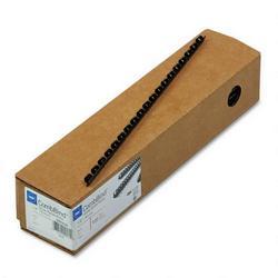 General Binding/Quartet Manufacturing. Co. CombBind™ Plastic Binding Combs, 1/4 Diameter, Black, 100 Combs/Box (GBC4000020)