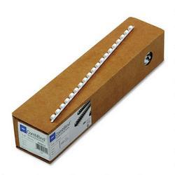 General Binding/Quartet Manufacturing. Co. CombBind™ Plastic Binding Combs, 1/4 Diameter, White, 100 Combs/Box (GBC4000014)