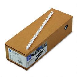 General Binding/Quartet Manufacturing. Co. CombBind™ Plastic Binding Combs, 3/8 Diameter, White, 100 Combs/Box (GBC4000038)