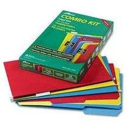 Ampad/Divi Of American Pd & Ppr Combo Filing Kit: 12 Interior & 12 Hanging Folders, Tabs, Inserts, Legal, Colors (AMP16159)