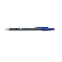 Universal Office Products Comfort Grip Ballpoint Pen, Medium Point, Blue Ink (UNV15611)