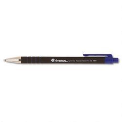 Universal Office Products Comfort Grip Retractable Ballpoint Pen, 0.7mm Point, Nonrefillable, Blue Ink (UNV15521)