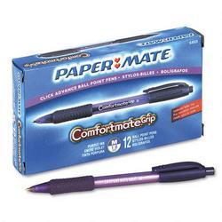 Papermate/Sanford Ink Company ComfortMate® Grip Retractable Ball Pen, 1.0mm, Purple Ink (PAP6450131)