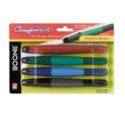 Acco Brands Inc. Comfortech Low Odor Dry Erase Markers, Four-Pack, Fine Tip (BON51659492)