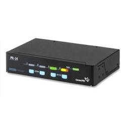 CONNECTPRO Connectpro Master-IT PRO PR-14 KVM Switch - 4 x 1 - 4 x mini-DIN (PS/2) Keyboard, 4 x mini-DIN (PS/2) Mouse, 4 x HD-15 Video - Rack-mountable