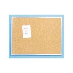 Universal Office Products Cork Bulletin Board with 1/2 Satin Finish Aluminum Frame, 24 x 18 (UNV43612)