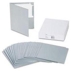 Avery-Dennison Corner Lock™ Two-Pocket Laminated Folders, Gray, 25/Box (AVE47794)