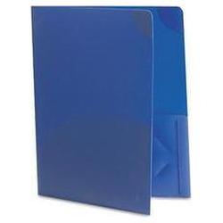 Avery-Dennison Corner Lock™ Two-Pocket Polypropylene Folder, Blue (AVE47765)