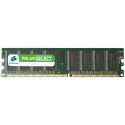 CORSAIR VALUE SELECT Corsair Value Select 1GB PC-3200 400MHz 184-pin DDR Dual Channel Desktop Memory
