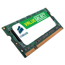 Corsair Value Select 1GB PC2-5300 667MHz 200-Pin DDR2 SODIMM Notebook Memory