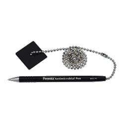 PM COMPANY Counter Pen With 24 Ball Chain/Base, Black Pen/Black Ink (PMC05059)