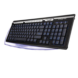 Creative Labs Creative Spectre Gamer Multimedia Keyboard - USB - 116 Keys - Black
