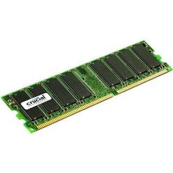 Crucial 1GB DDR SDRAM Memory Module - 1GB (1 x 1GB) - 400MHz DDR400/PC3200 - ECC - DDR SDRAM - 184-pin (CT12872Z40B)