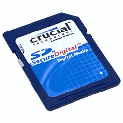 Crucial 1GB Secure Digital Flash Card (SD)