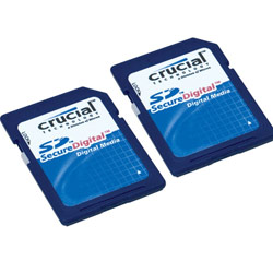 CRUCIAL TECHNOLOGY Crucial 4GB (2 x 2GB) Secure Digital Cards ( SD )