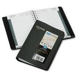 At-A-Glance Daily Appointment Book, 15-Min Appointments, 4-7/8 x 8, Black (AAG7080005)