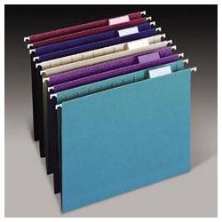 Smead Manufacturing Co. Designer Color Assortment Hanging Folders, Legal, Matching 1/5 Cut Tabs, 25/Box (SMD64156)